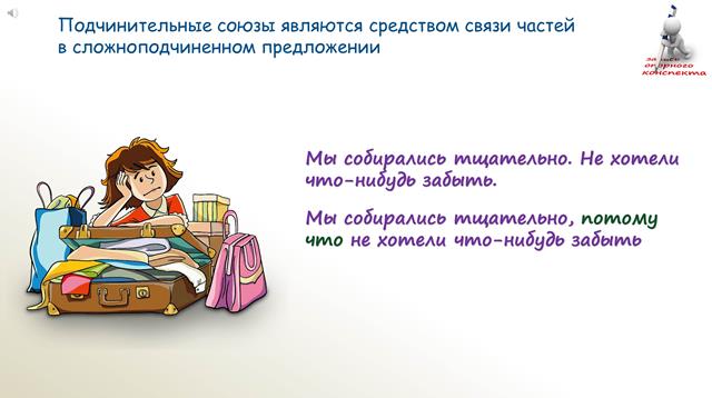 Подчинительные союзы и союзные слова