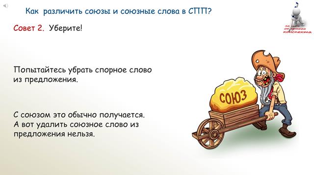 Подчинительные союзы и союзные слова