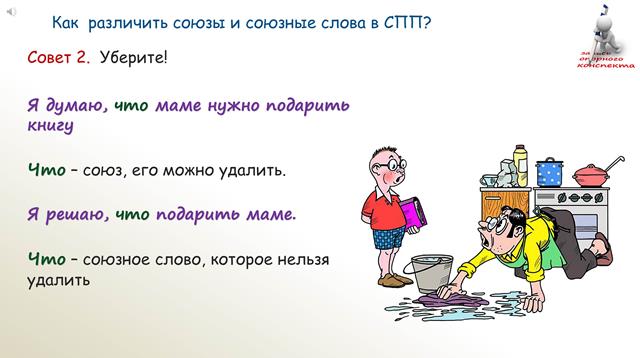 Подчинительные союзы и союзные слова