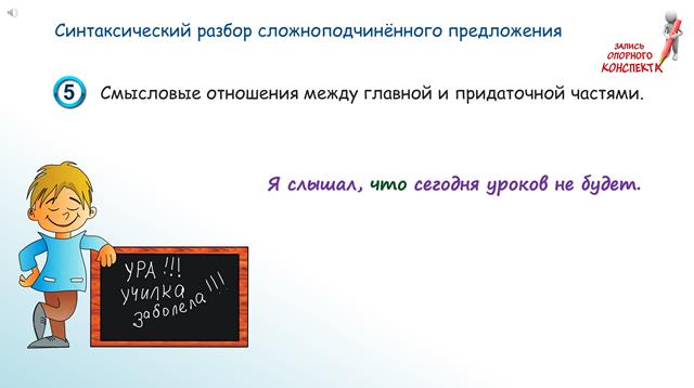 алгоритм синтаксического разбора сложноподчиненного предложения
